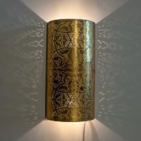 Ägyptisch | Filigran | Wandlampe | Vintage | Gold | Orientalische Lampe Türkische Lampen