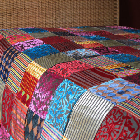 Orientalische Tagesdecke | Patchwork | Marokkanischer Teppich Orientalische Lampen