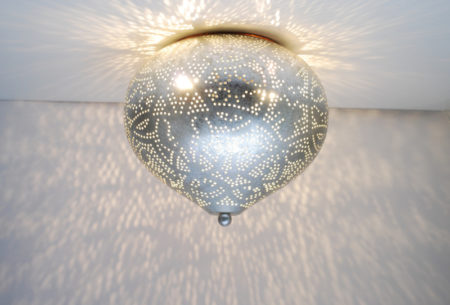 Orientalische Deckenleuchte Vintage Silber Deckenleuchte | Arabische Lampen