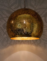 Orientalische Hängelampe | Filigran | Weinlesegold Orientalische Lampen Lampe aus Metall | Arabische Lampe | Marokkanische Beleuchtung Orientalisches Interieur