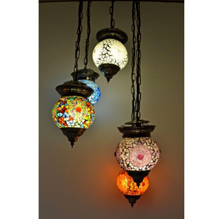 Oosterse hanglamp | Mozaiek | Marokkaanse lampen | Oosterse lamp | Glasmozaiek | Verlichting | Scherpe prijs | Gratis bezorgd