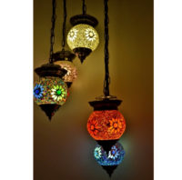 Oosterse hanglamp | Mozaiek | All colours | Arabische lamp | Marokkaanse lampen | Oosters interieur | Online | Scherpe prijzen | Sfeerverlichting