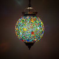 Orientalische Lampe Marokkanische Hängelampe Arabische Lampe | Mosaik | Östliches Interieur