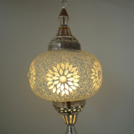 Mozaiek hanglamp | Pompoen | Oosterse lamp | Transparant | Marokkaanse lampen