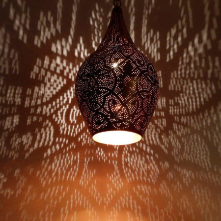 Orientalische Lampe Filigranes Lochmuster | Moderne orientalische Lampen Marokkanische Hängelampe Arabische Beleuchtung