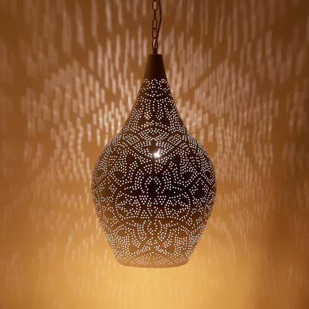 Orientalische Lampe mit filigranen weißen Gold-schönen arabischen Lampen für einen günstigen Preis! Größte Sammlung von Ostlampen
