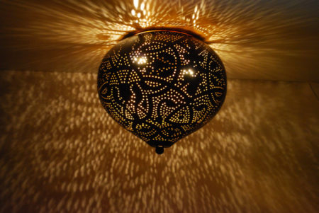 Oosterse plafonnière filigrain | Arabische plafondlampen | Oosters interieur | Marokkaanse lamp