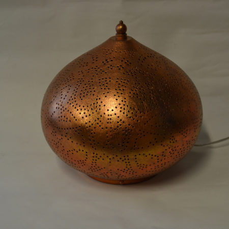 Oosterse tafellamp | Marokkaanse lampen | Vintage koper | Gaatjes lamp | Oosterse lampen