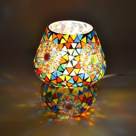 Oosterse tafellamp mozaiek | Paddenstoel | Arabische lampen | Marokkaanse lamp | Verlichting