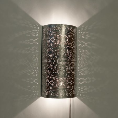 Orientalische Silberlampe | Filigran | Lampe | Ägyptisch | Wandlampe