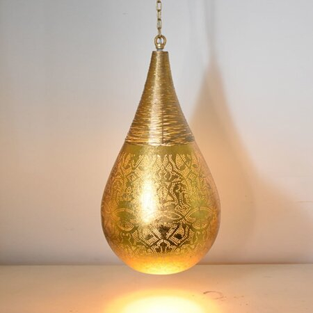 Orientalische Hängelampe Drop & Wire Vintage Gold | Orientalische lampe | Vintage lampe | Metall lampen