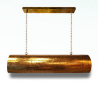 Orientalische Hängelampe filigran horizontal Vintage Gold