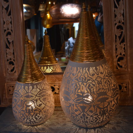 Orientalische Tischlampen, arabische filigrane Lampen, orientalisches Interieur