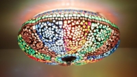 Mosaik-Deckenleuchte Melon Multi-Color
