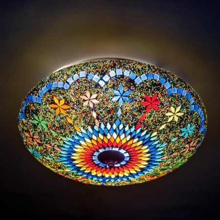 Orientalische Deckenleuchte | Mosaik | Orientalische Hängelampen Arabische Lampe | Türkische Beleuchtung