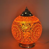 Orientalische Tischlampe | Mosaik | Rot / orange Orientalische Lampen