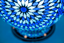 Mozaiek|Lamp|Blauw|Oosters
